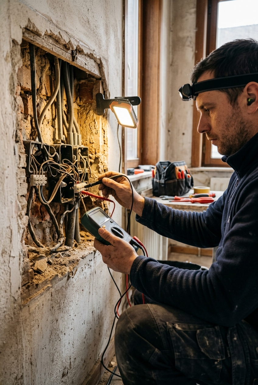 electricien-utilisant-un-multimetre-lors-dun-2l0o Électricien utilisant un multimètre lors d'un dépannage électricité en urgence