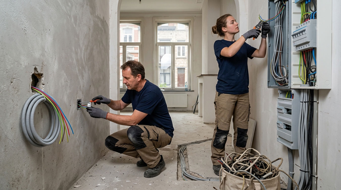 Que comprend une rénovation électrique à Bruxelles ?