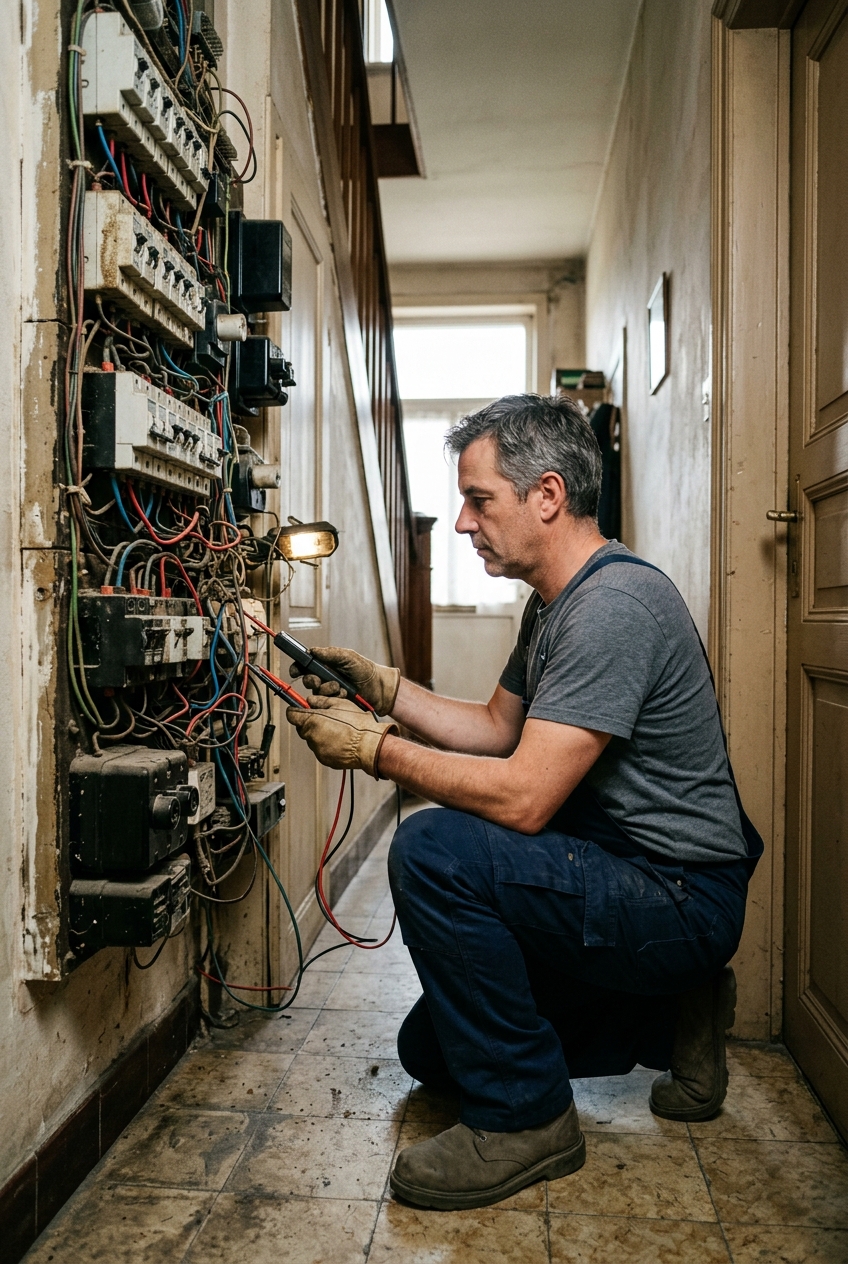electricien-effectuant-un-depannage-1zm0 Électricien effectuant un dépannage électricité en urgence à Molenbeek-Saint-