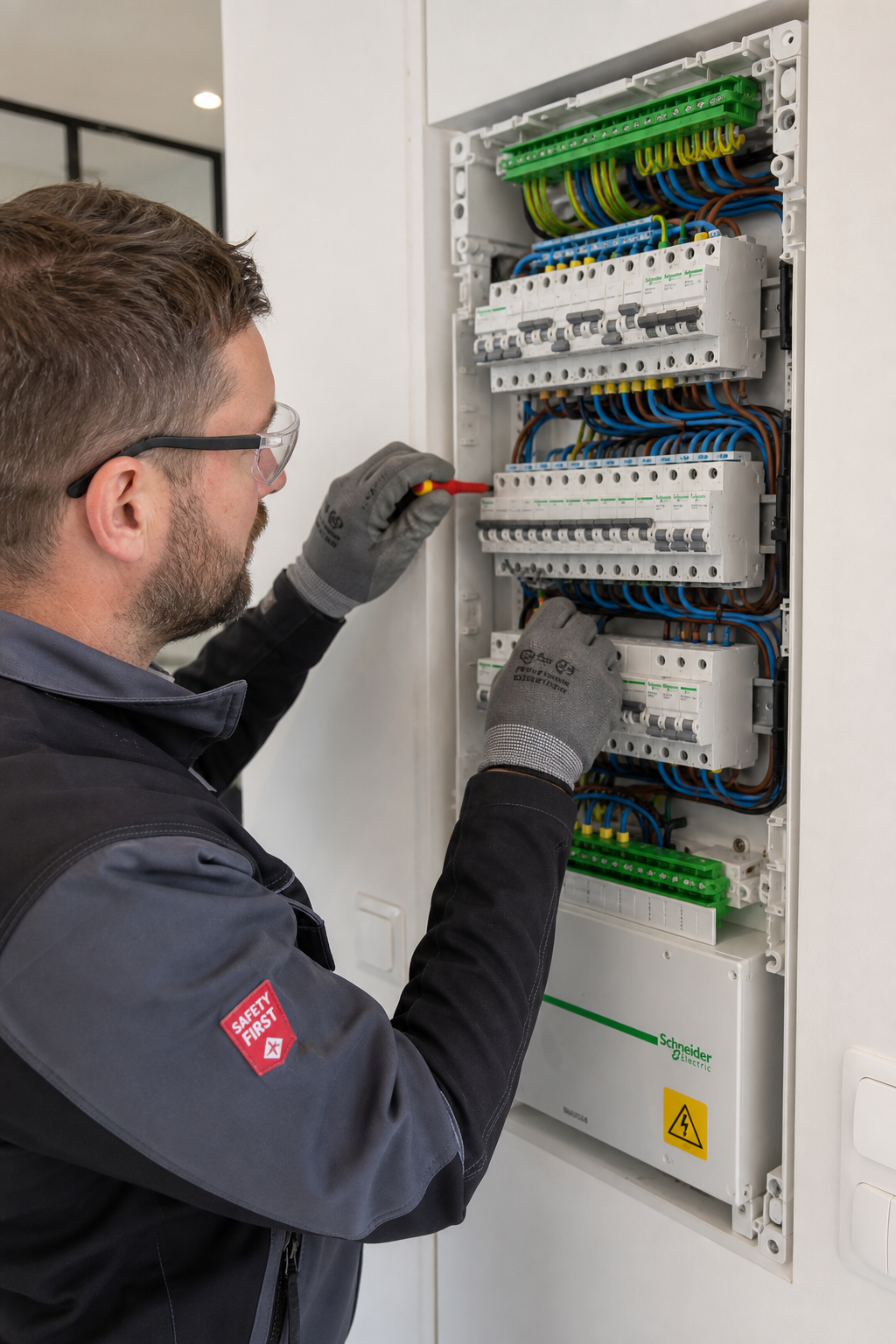 electricien-en-intervention-pour-un-6br2 Électricien en intervention pour un remplacement tableau électrique Belgique.